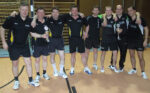 Die Sieger im Tauberpokal der Herren Kreisklasse B, SV Nassig II (links), und der Herren Bezirksebene, FC Külsheim (rechts).