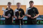 Die Sieger im Schüler Pokal vom FC Külsheim: Joel Matejka, Kai Zeitler und Eric Bohn (von links nach rechts).