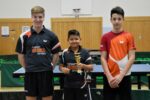 Die Sieger im Jugend Pokal der Niklashausen/Dörlesberg: Levin Betzel, Benjamin Ries und Ben Vogel (von links nach rechts).